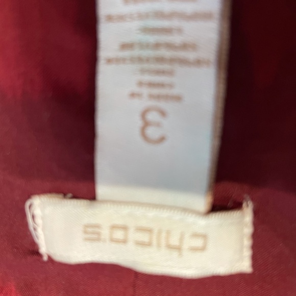 Chico’s Wine Metallic NEW Blazer Sz 16 - Picture 6 of 10